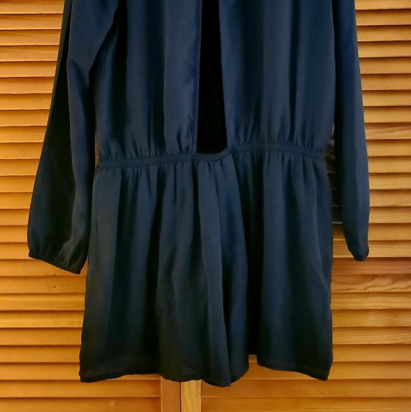 Lucca Couture | Long-Sleeve Black Romper - Picture 7 of 7